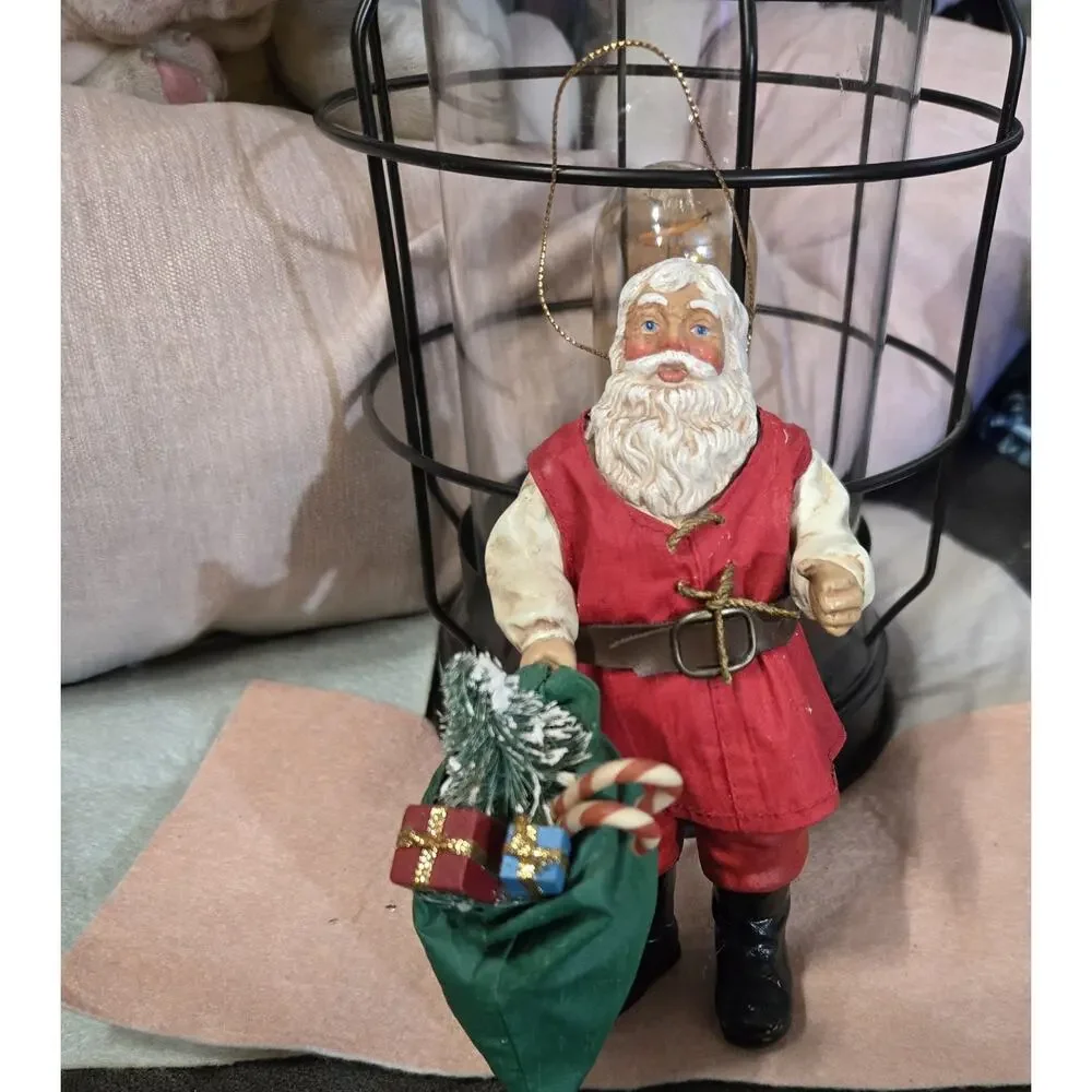 Possible Dreams Clothique Santa 1994 w/ Toy Bag & Tree Vintage Christmas Figure